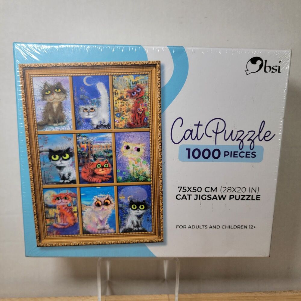 bsi Cat Jigsaw Puzzle 1000 Pieces (28" X 20") NEW / SEALED